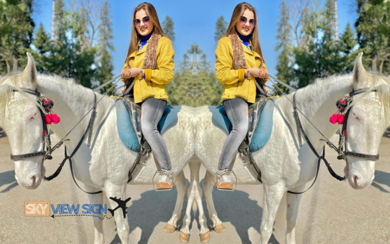 Rabeeca loves horse riding