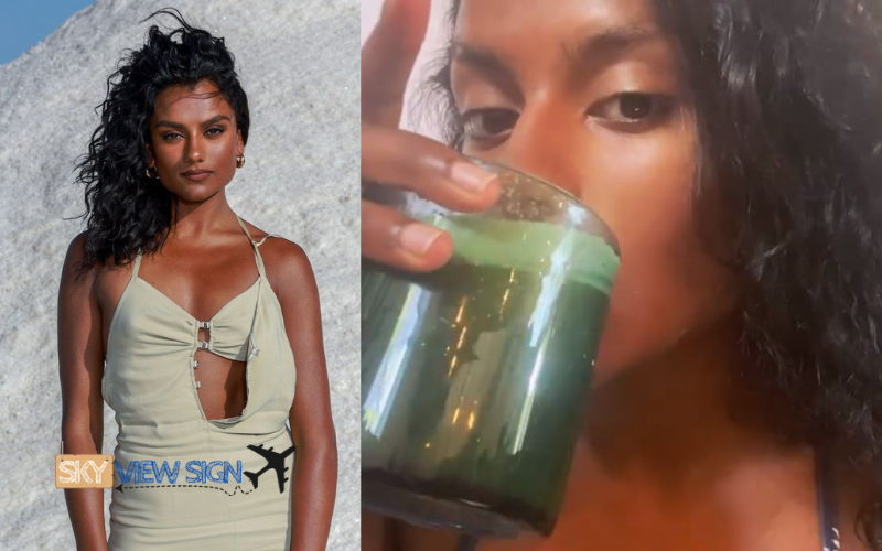 Simone Ashley prefers to intake healthy drinks